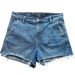Old Navy high rise A-Line Cut off style Jean shorts Size 14
